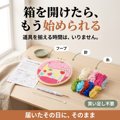 はじめての刺しゅうパンチアート